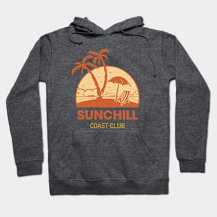 Sun Chill sunchill coast club Beach scenary relax Hoodie